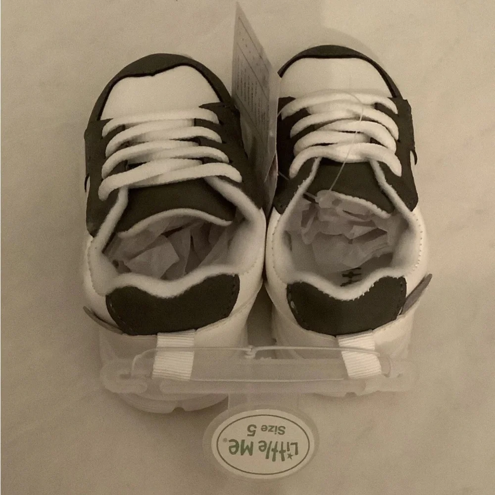 Boys Sneakers Size 5 Little Me Grey White Shoes